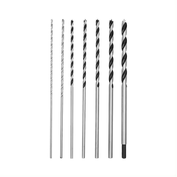 7Pcs 300mm 12inch Extra Long Beam Wood Brad Point Drill Bit Set for Wood Precision Beam Drilling in PVC Pouch