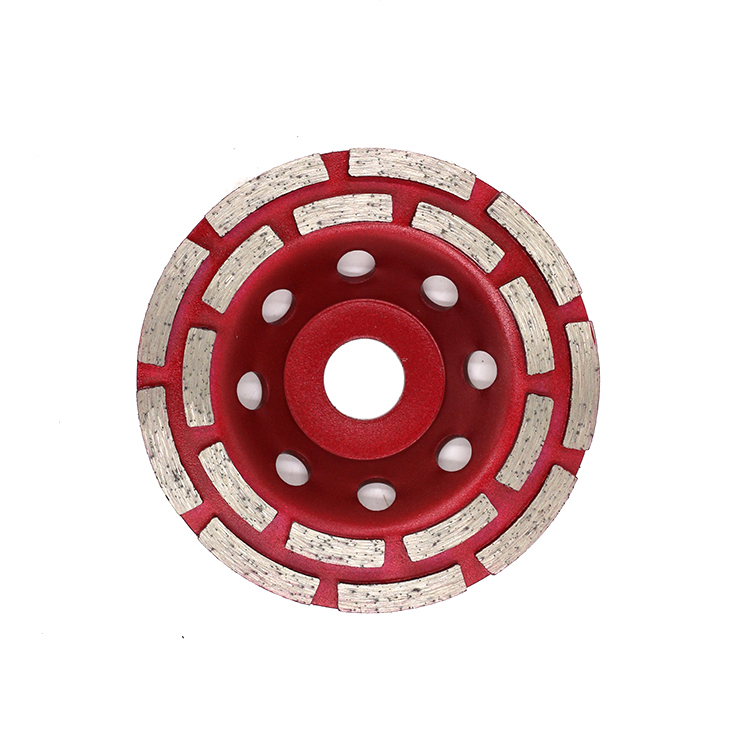 High performance double row diamond grinding cup wheel 