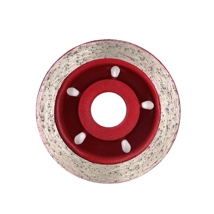 Continuous diamond grinding cup wheel for granite